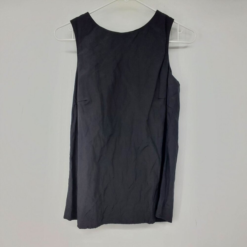 Emporio Armani Black Button Back Women's Sleeveless Tank Top Size 38